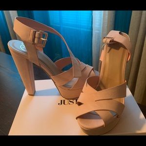 Rose Pink Platform Heels